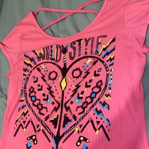 OP Colorful “Wild Style” Top Cross Detailing in back